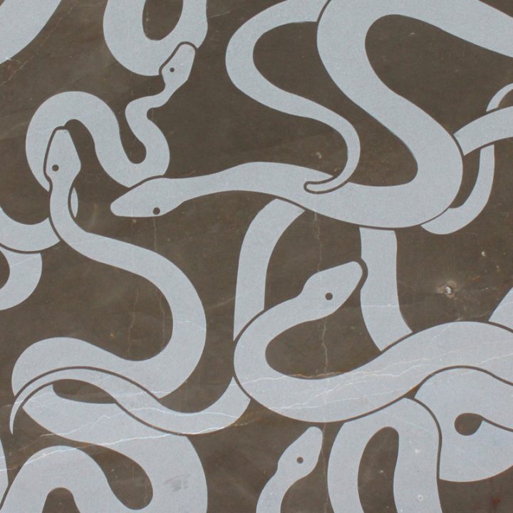 Bronze Amani (Snake Design) Texturen Marmor braun