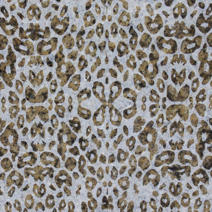 Giallo Farfalla (Leopard Design) Texturen Granit gelb